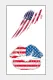 Lips Independence Day Tattoo Stickers Face Waterproof Decorative Props Disposable Tattoo American Flag Stickers