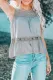 White/Pink/Gray Lace Embroidery Ruffled Sleeveless Top