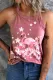 Pink Flamingo Cherry Blossoms Tank Tops