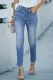 High Waist Ankle-Length Skinny Jeans