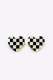 Racing Checkered Flag Casual Style Plaid Earrings