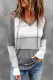 Gray Multicolor Bonfire Knitted Hoodie