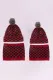 Plaid Knitted Hat & Scarf Set