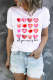 Heart Shape Plaid T-shirt