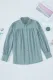 Solid Color Button Up Puff Sleeve Shirts