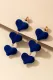 Blue Velvet Red Love Velvet Heart Earrings