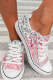 Ombre Grey Pink Cherry Blossom Canvas Shoes