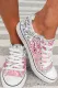 Ombre Grey Pink Cherry Blossom Canvas Shoes