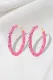 Colorful Bohemian Shiny Glitter Sequins Round Hoop Earrings