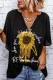 Sunflower Floral and Lyrics Skull T-Shirts
