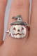 Halloween Pumpkin Hat Ghost Ring Split Ring
