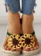 Sunflower Straw Flip-flops Slippers