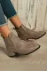 Faux Suede Ankle Height Boots