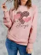 Valentine Leopard Heart Sweatshirts