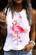 Women's Flamingo Print Casual Tank Tops