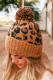 Winter Warm Thickened Leopard Print Fashion Jacquard Plush Hat
