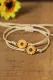 Sunflower Hand Knitting Bracelet