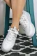 Low-Top Platform Sneakers Versatile White Shoes skateboard shoes