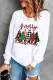 Christmas Solid Round Neck Shift Casual pullover sweatshirt
