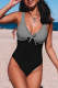 Striped Vintage Knot One Piece Swimsuit