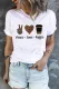 Heart-shaped Print T-shirt