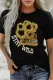 Sunflower Skull STAY WILD Graphic Short Sleeve T-shirt