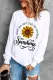 Leopard Sunflower Sweatshirts White