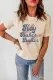 Hey Batter Batter Baseball Graphic Print Crew Neck T Shirt