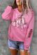 Pink Pumpkin Ripped Hooded Shift Casual Hoodie