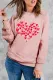 Valentine Hearts Print Sweatshirt