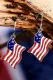 American Flag Independence Day Oil Drop Alloy Earrings
