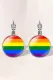 Rainbow Round Earrings