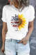 Sunflower American Flag T-Shirts
