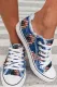 Sunflower American Flag Canvas Shoes