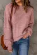 Subtle Heather Knit Bishop Sleeve Sweater