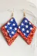 Independence Day Patriotic Earrings