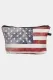 American Flag Patriotic Cosmetic Bag