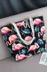Flamingo Fashionable Canvas Beach Bag