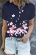 Cherry Blossoms Floral Casual T-Shirts