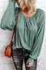 Bubble Sleeve Gathered Top