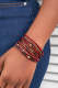 Christmas  Multi-Layer Plaid Magnet Clasp Bracelet