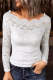 Scalloped Boat Neck Lace Top