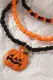 Halloween Pumpkin Handwoven Rope Bracelets Set