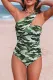 Camo One Shoulder One Piece Swimsuits