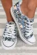 Sky Blue Lace-up Sneakers