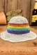Rainbow Straw Hat