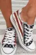 Star and Stripe American Flag Independence Day Canvas Shoes