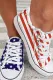 American Flag Lace-up Canvas Sneakers