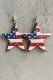 American Flag Patriotic Earrings