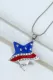 Casual Style American Flag Necklaces
